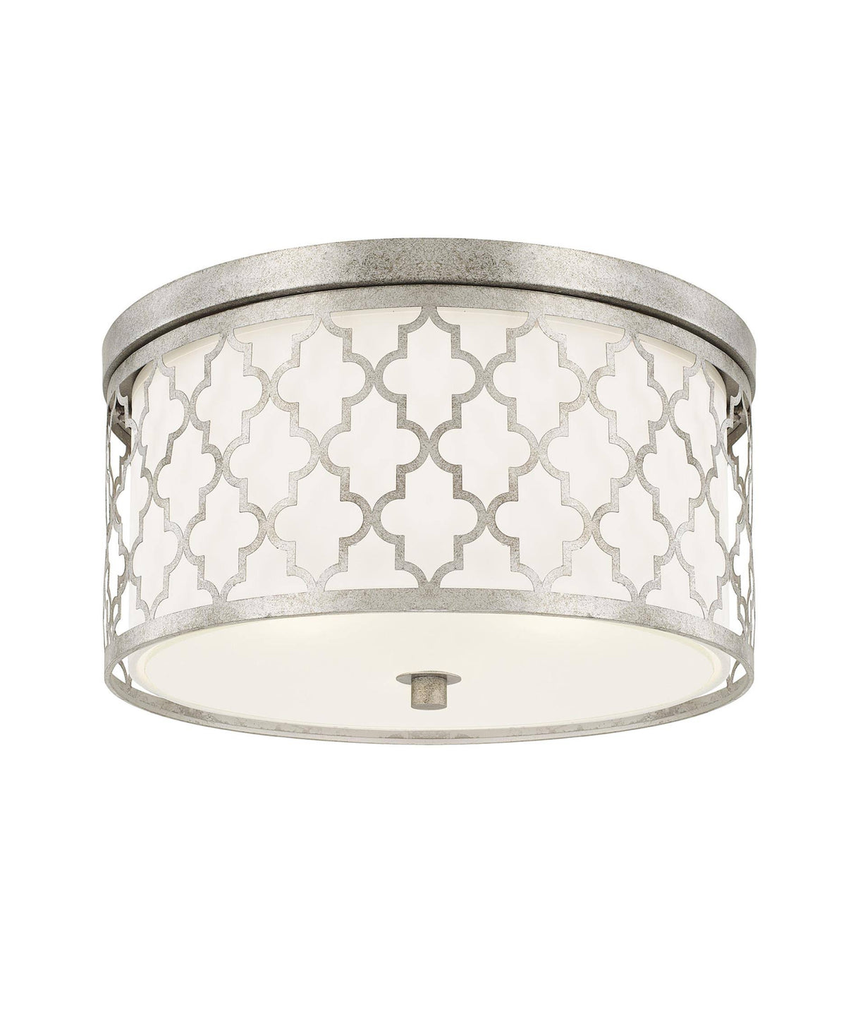 Antique Silver 3-Light Flush Mount C9106