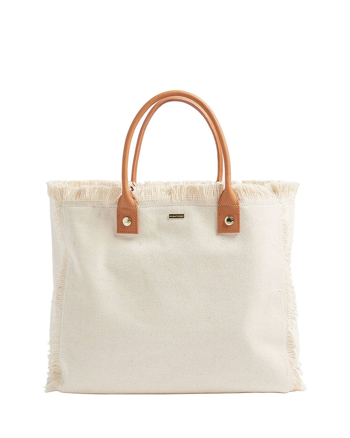 Beige Large Beach Tote P90133