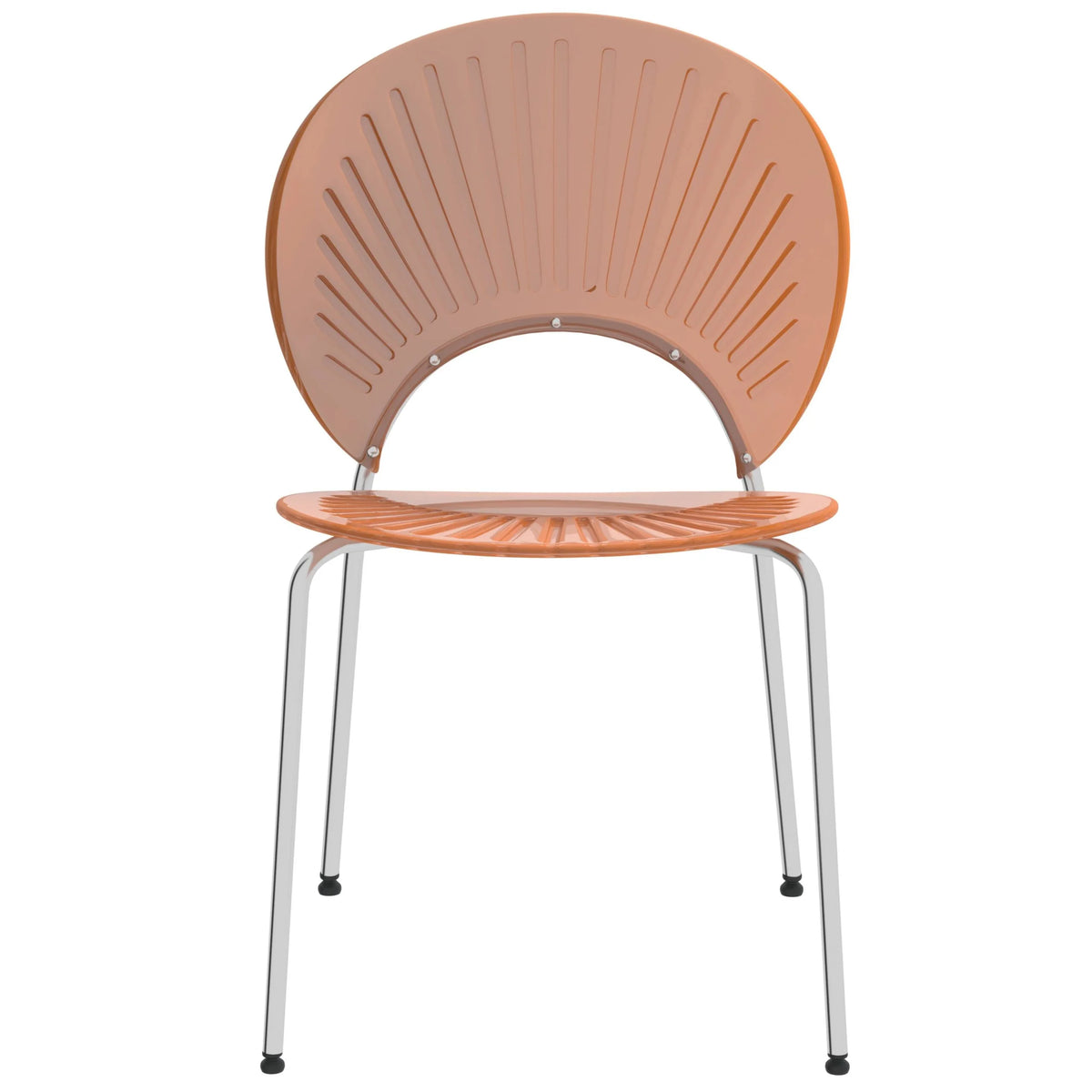 Amber Plastic Dining Chair Set of 4 S78930
