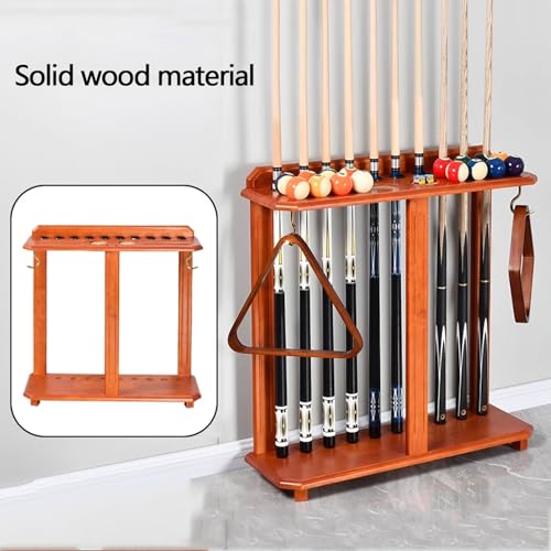 Freestanding Pool Cue Stand Rack Holds 10 Sticks Black Y535433