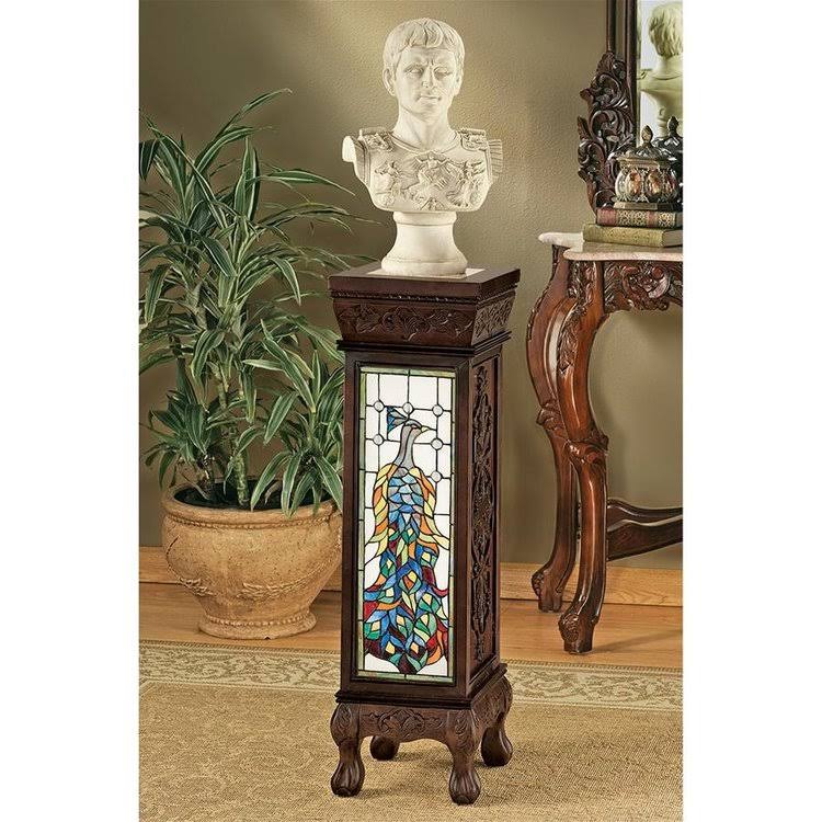 Stained Glass Illuminated Pedestal E7774