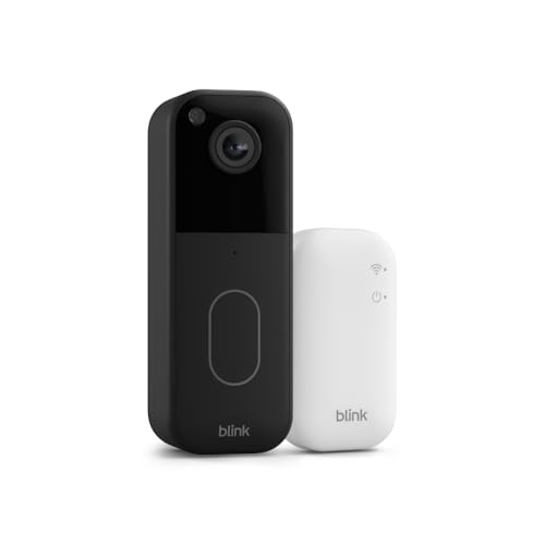 Black Video Doorbell with Sync Module Core D3274