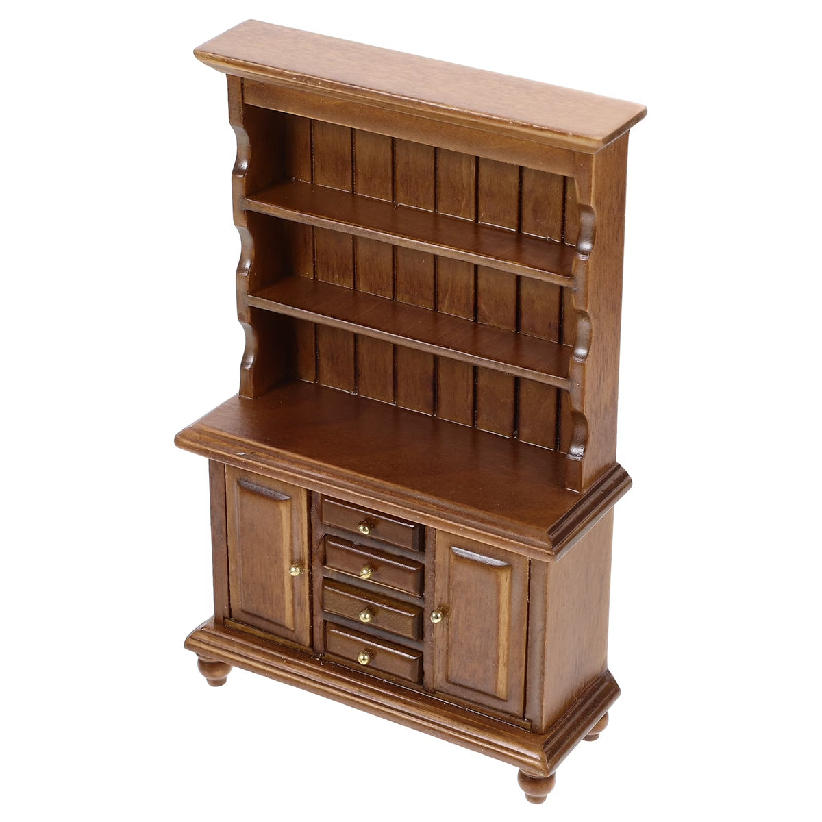 Walnut Color Miniature Bookcase Bookshelf R318