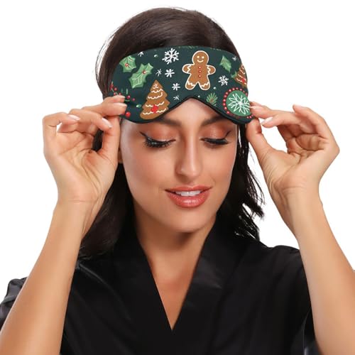 Christmas Tree Cookies Snowflakes Sleep Mask M9852