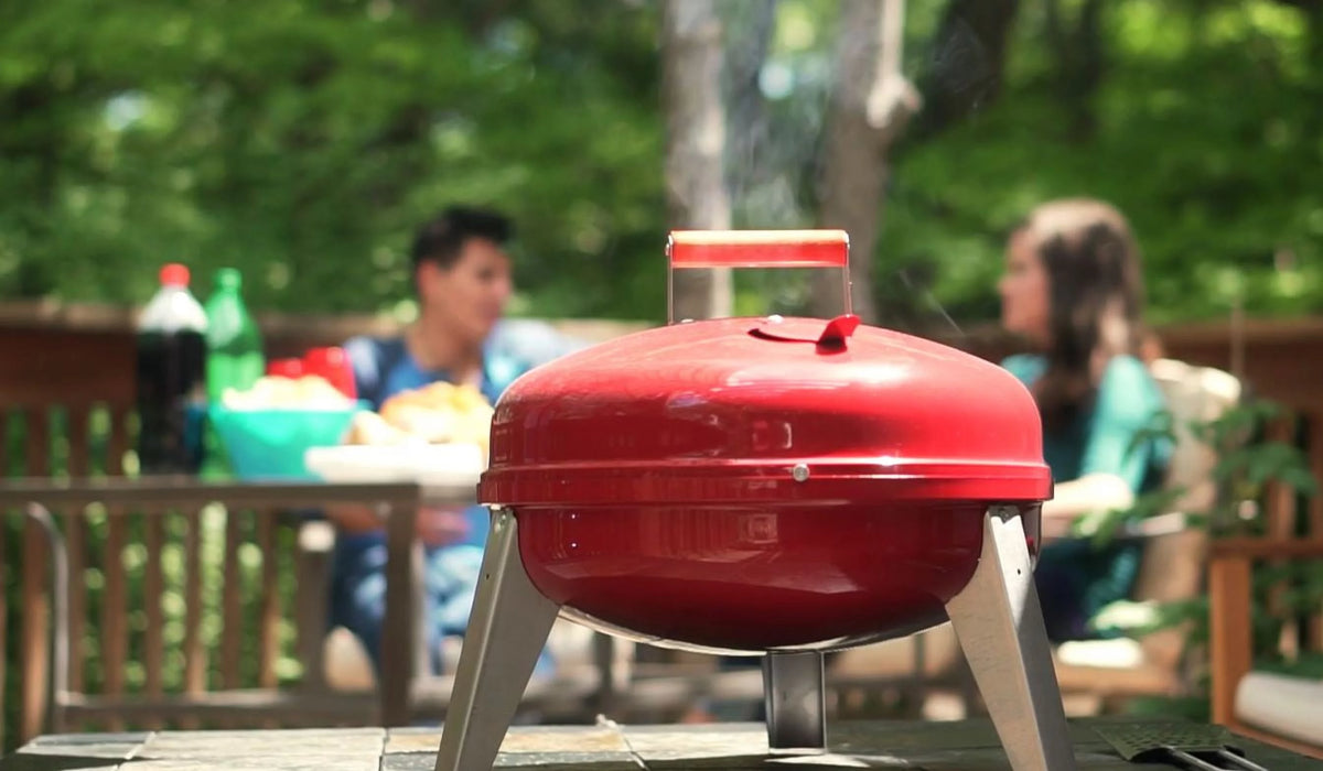 Portable Steel Charcoal Grill Black R518155