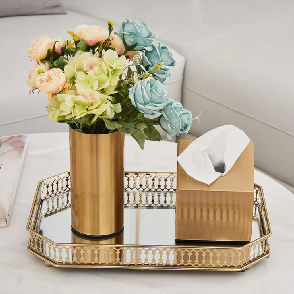 Gold Mirror Tray V685