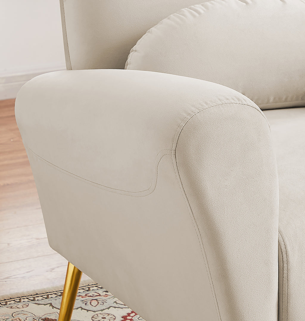 Blue Upholstered Armless Chair V8354