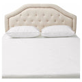 Beige Tufted California King Headboard V7326