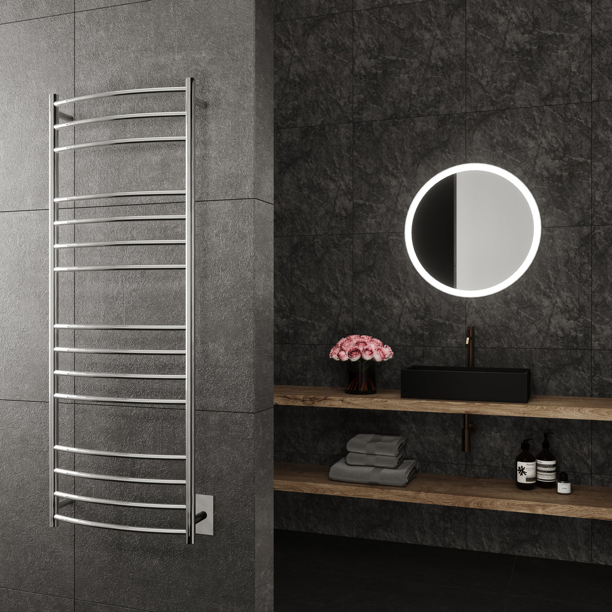 Wall Mounted Electric Towel Warmer in Chrome K719