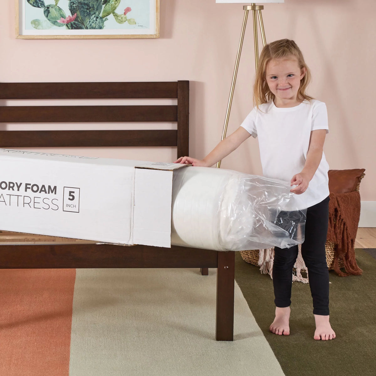 5" Gel Memory Foam Mattress, Twin L949458