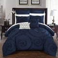 Dark Blue 11-Piece Queen Comforter Set U18353
