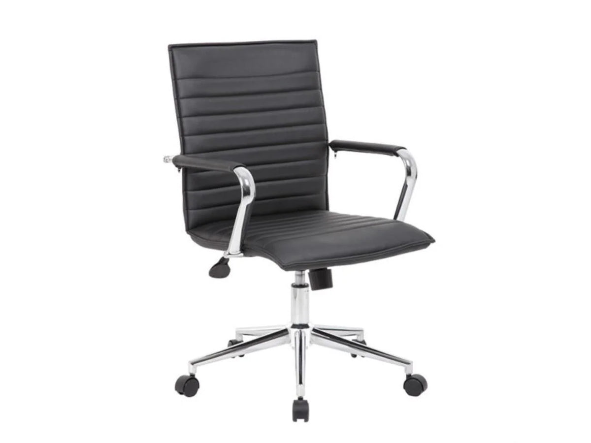 Black Vinyl Hospitality Chair Q86155