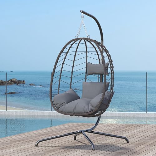 Hanging Egg Chair with Stand Cushion Z889