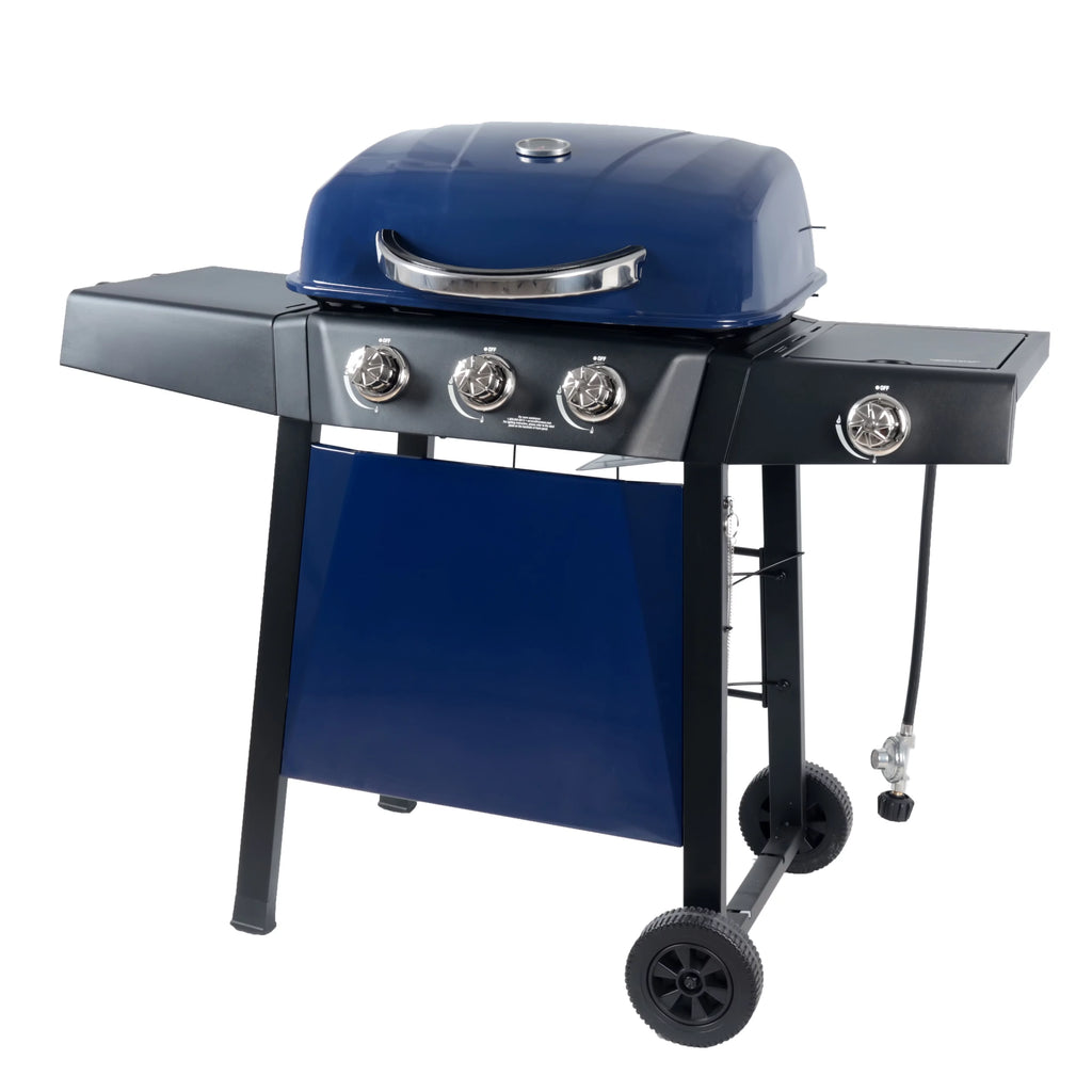 4 Burner Propane Gas Grill with Side Burner H607