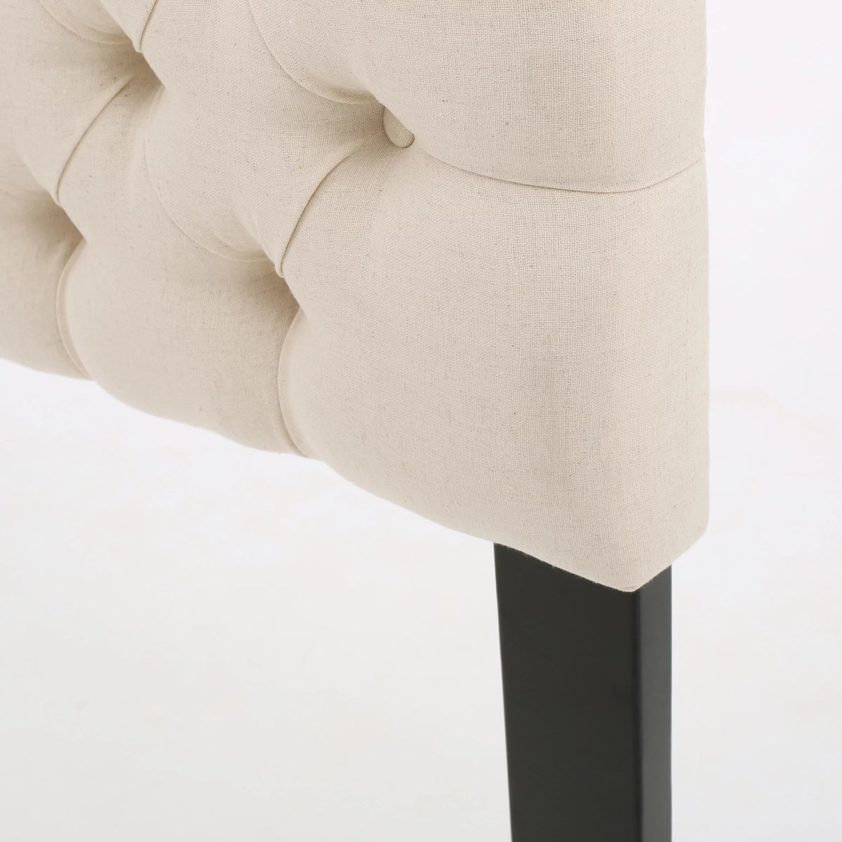 Beige Fabric Queen Full Headboard T53678