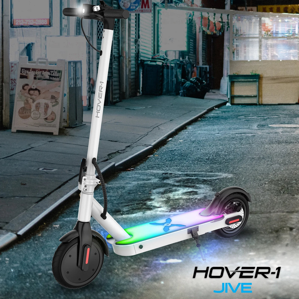 Self Balancing Folding Electric Scooter, 8.5 in Wheels, White I657