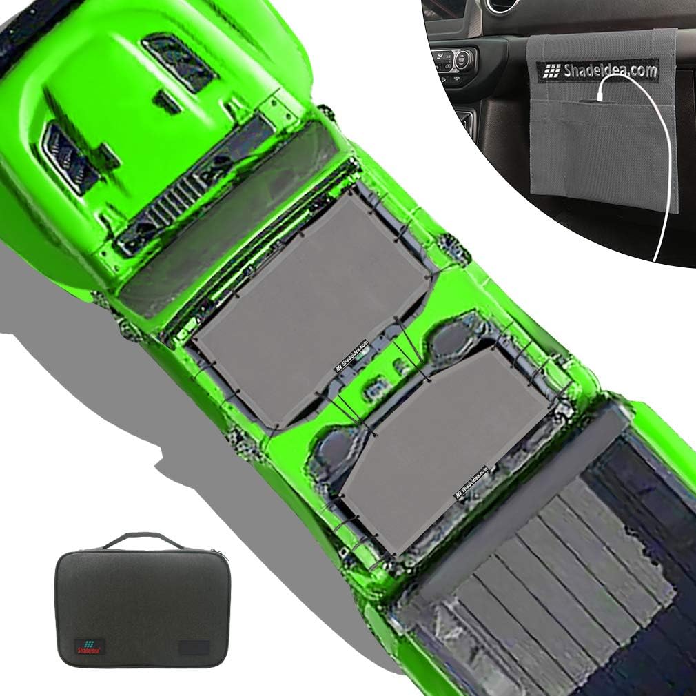 Black Mesh Front & Rear Sun Shade Cover E304