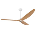 84 Ceiling Fan with Caramel Bamboo Blades and White Finish V222