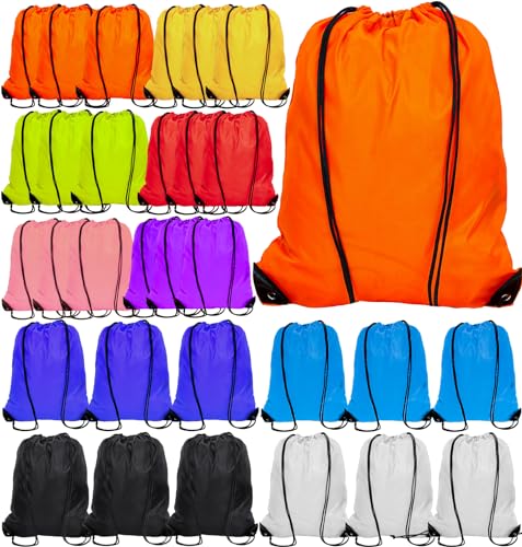30 Pcs Nylon Drawstring Backpack E68596