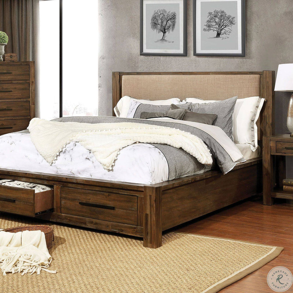 Walnut Tan Full Bed X8777