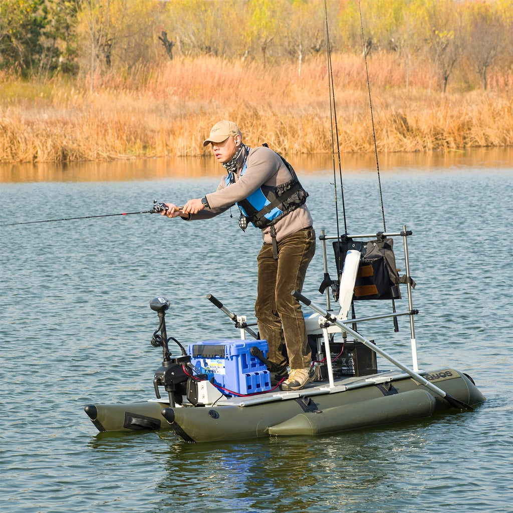 7.5ft Inflatable Pontoon Boat D907189