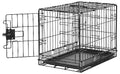Foldable Metal Wire Dog Crate with Tray, 48 x 30 x 32.5 in, Black Y6052