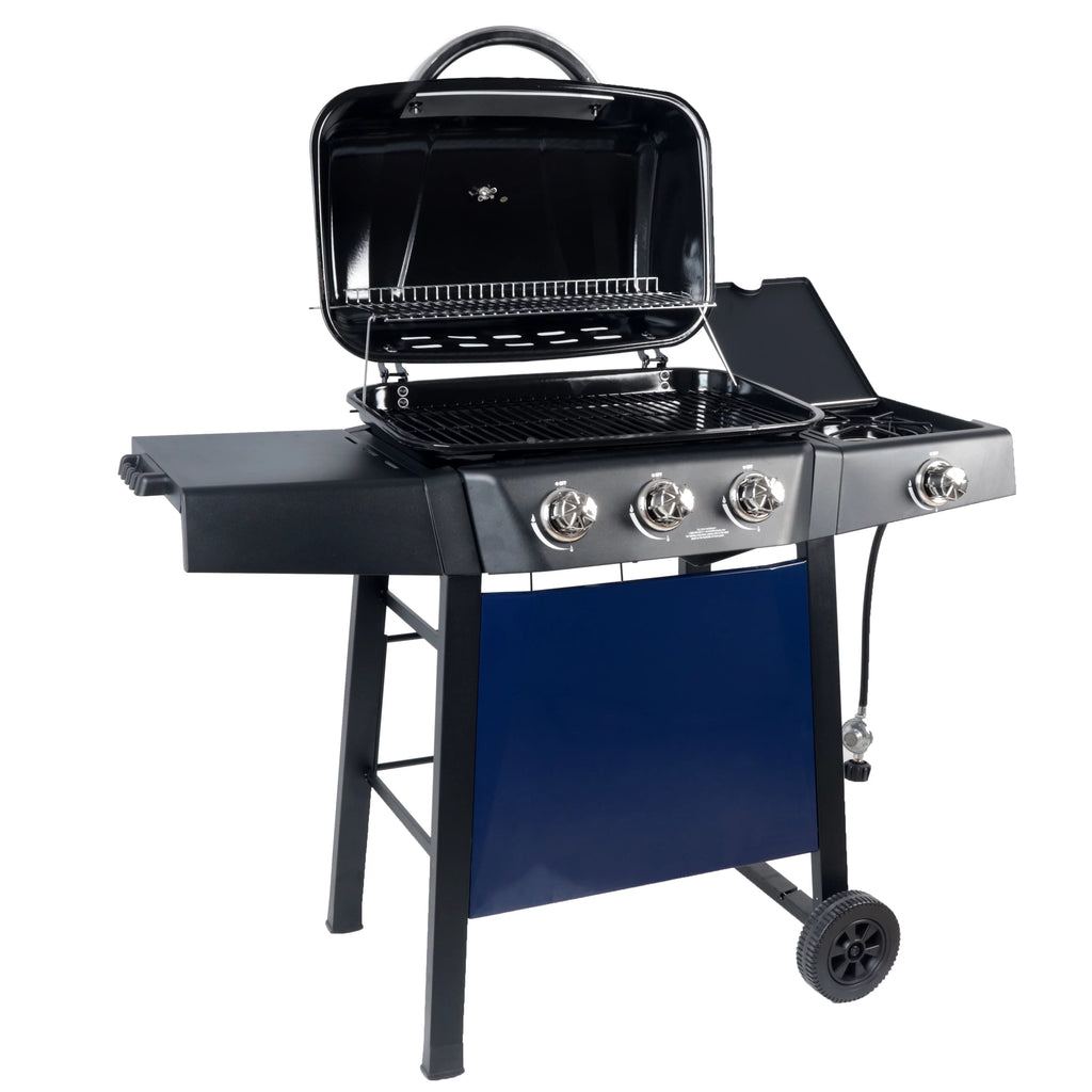 4 Burner Propane Gas Grill with Side Burner H607