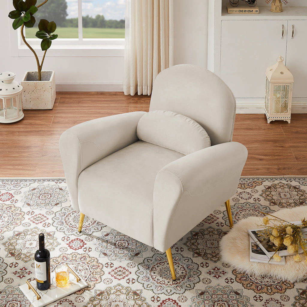 Blue Upholstered Armless Chair V8354