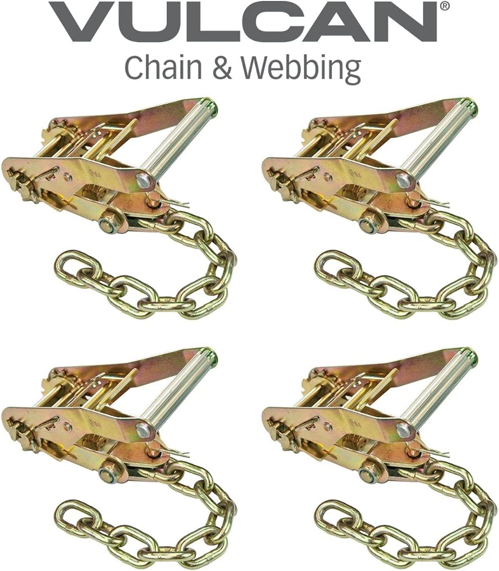 Ratchet Buckle 4 Pack 2 Inch Wide with Chain Tail Z7527