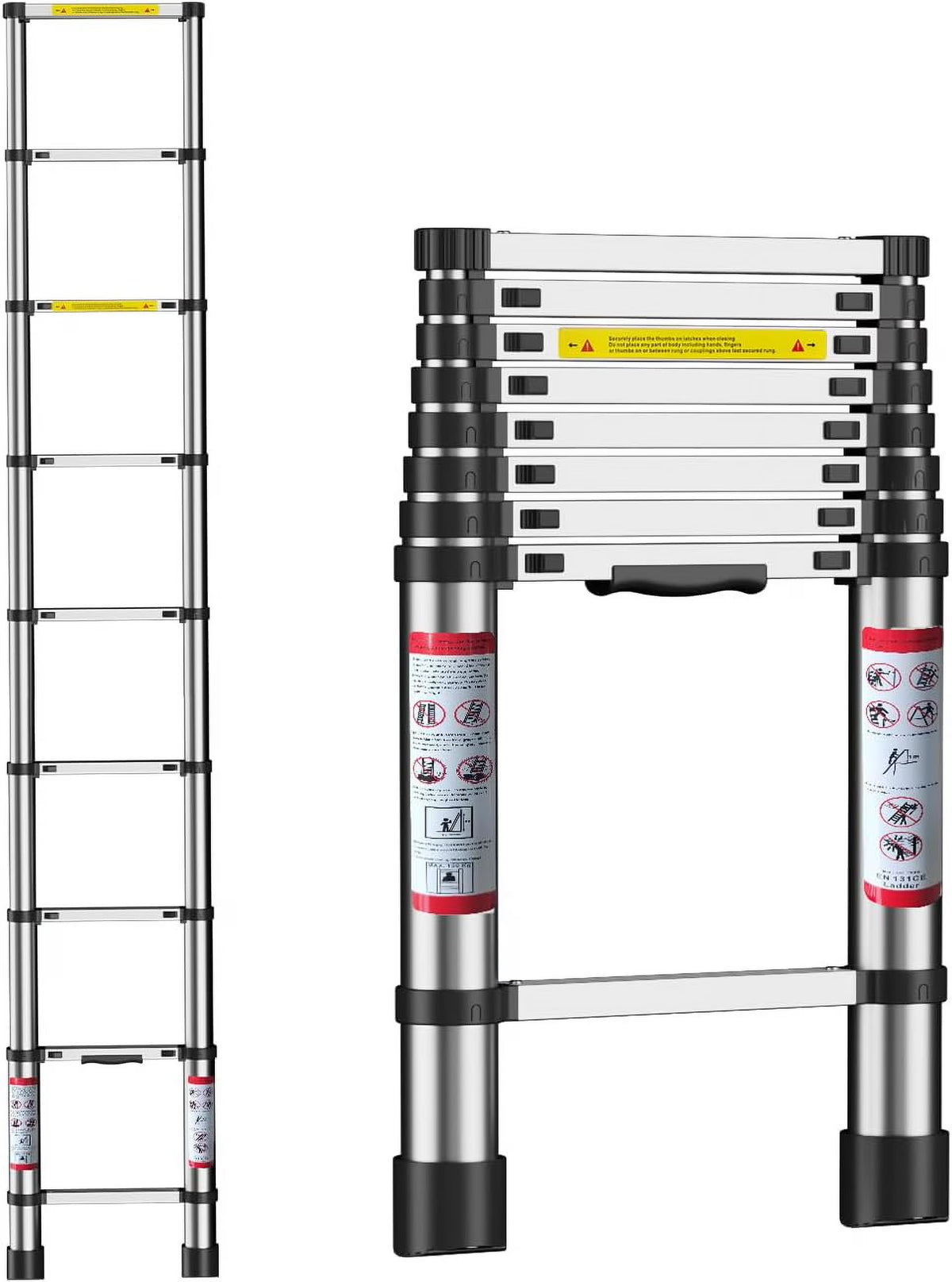 8.5 Ft Compact Aluminum Telescoping Ladder V8041