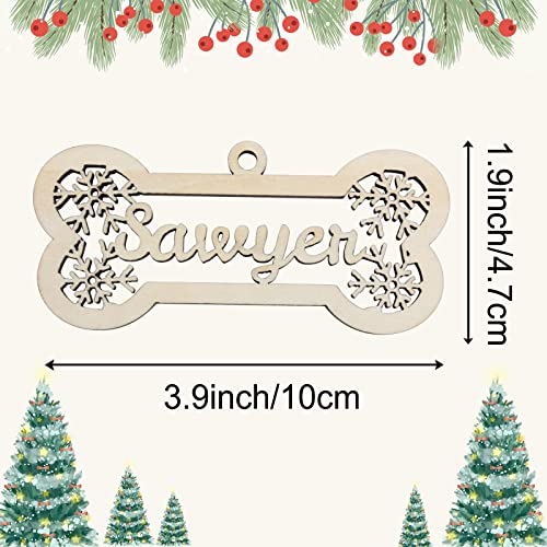 Wooden Dog Christmas Ornament U68432