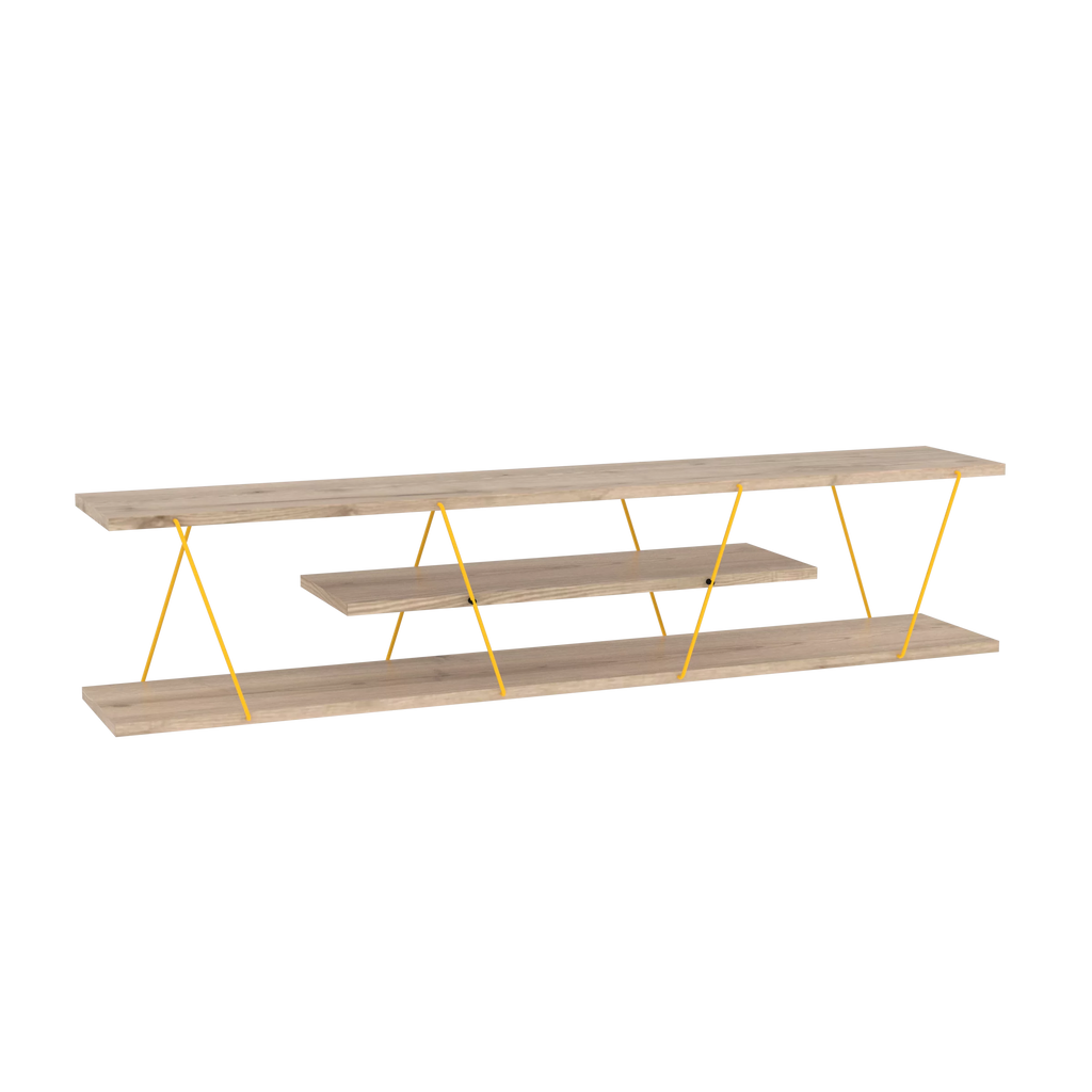 Mid Century Modern 4 Shelves 56 inch Low Tv Stand R66287