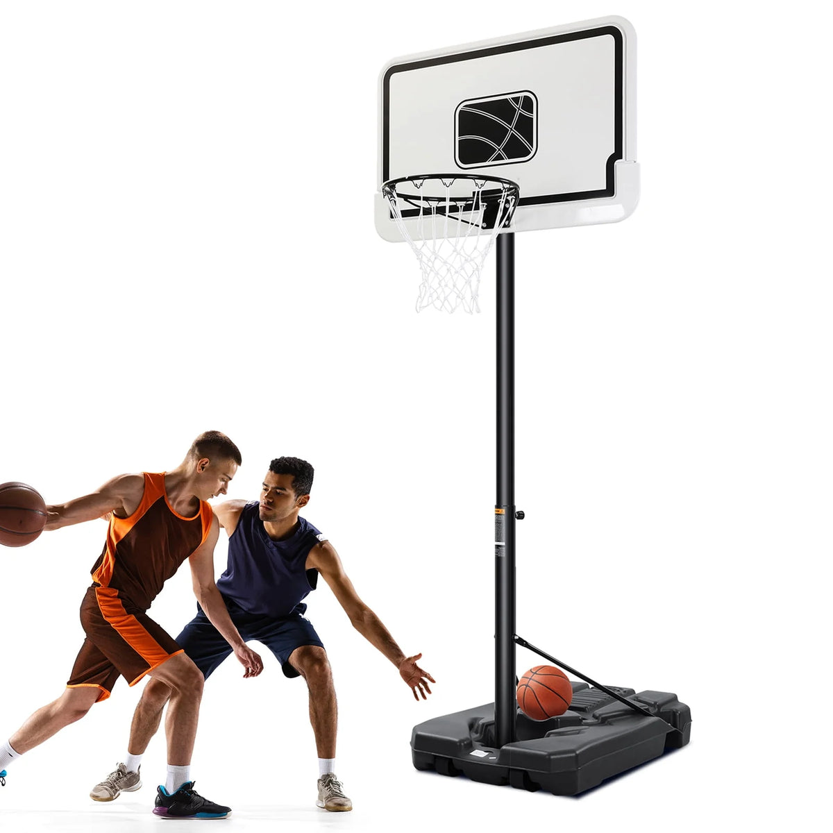 44'' Portable Height Adjustable Basketball Hoop E100