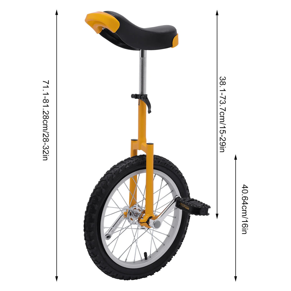16in Unicycle One Wheel Balance Bicycle F84749