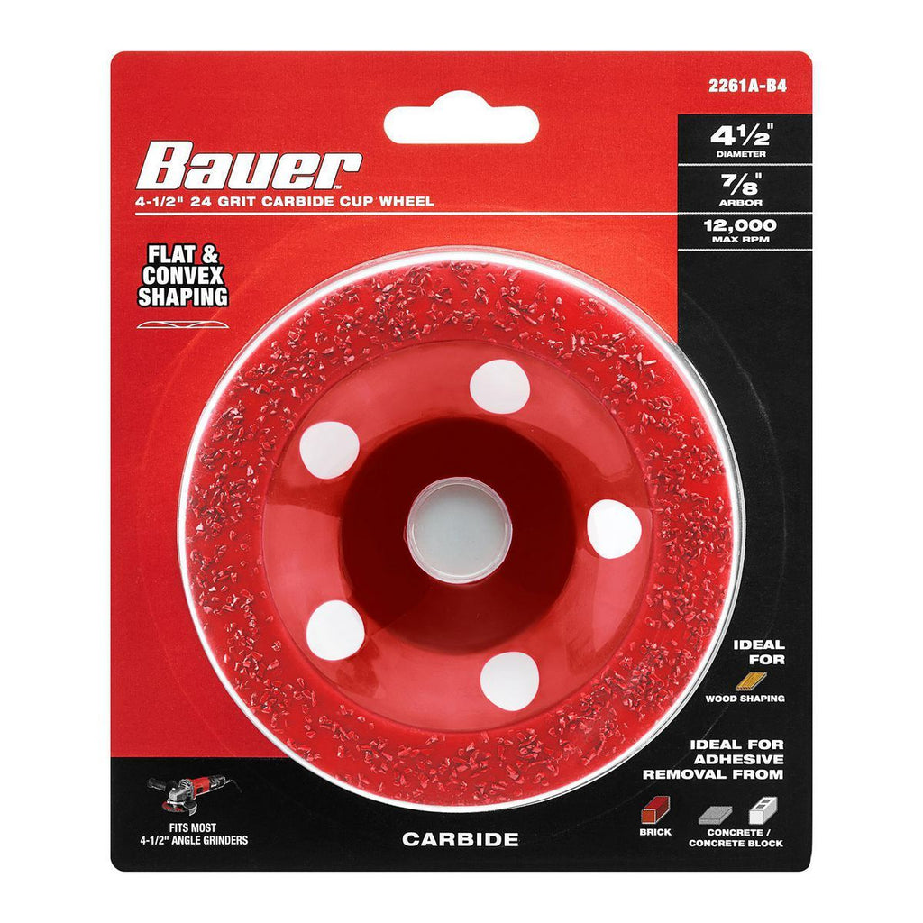 4-1/2 in. 24-Grit Carbide Cup Wheel Q3810