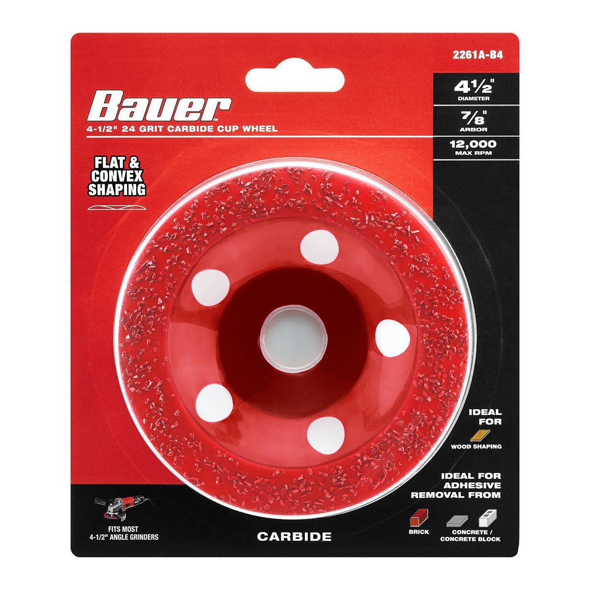 4-1/2 in. 24-Grit Carbide Cup Wheel Q3810