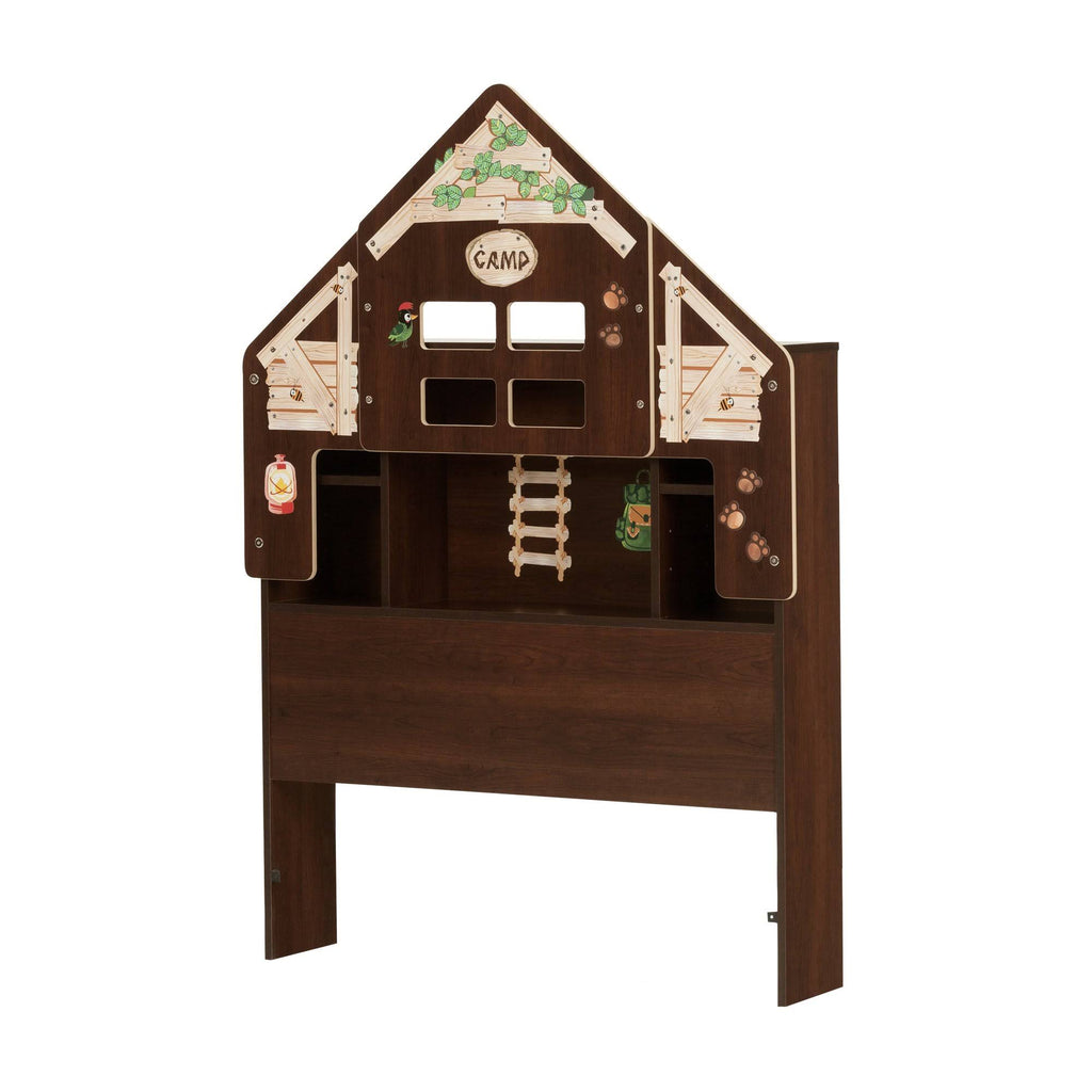 Twin Bookcase Headboard with Decals W490699