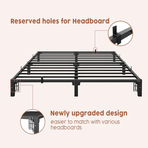 10 Inch Full Tool-Free Metal Platform Bed Frame G611