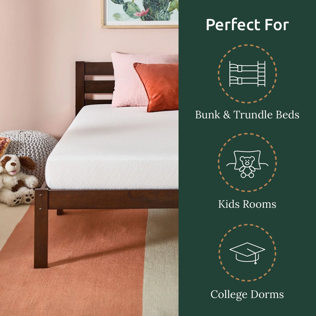 5" Gel Memory Foam Mattress, Twin L949458