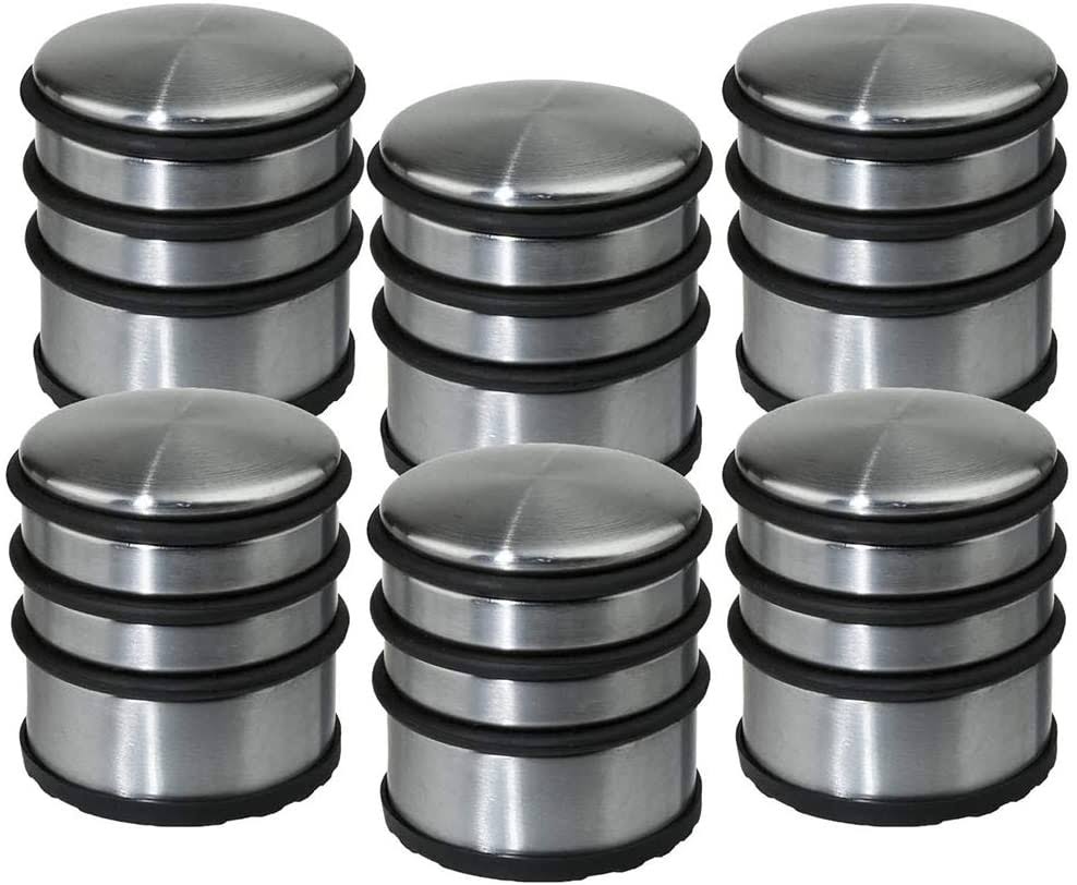 Set of 6 Stainless Steel Doorstops X1981
