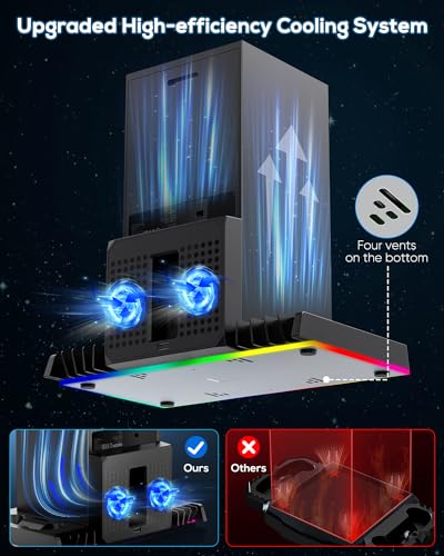 Charging Station with Cooling Fan for Console & Controller X408