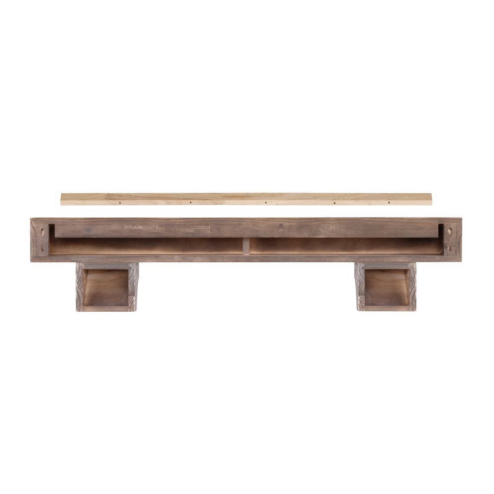 72x22 Farmhouse Mantel Shelf L7701