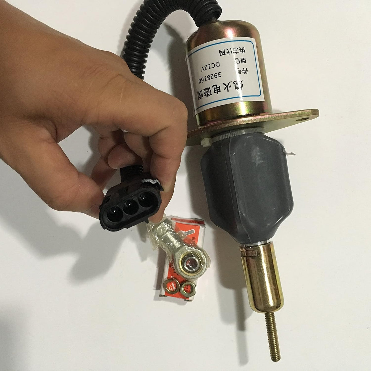 12V Shutdown Solenoid for Cummins 6CTA 8.3L Engine, Pack of 2 E432710