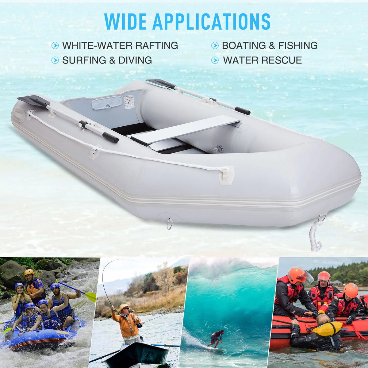PVC 7.5ft Inflatable Boat L989341