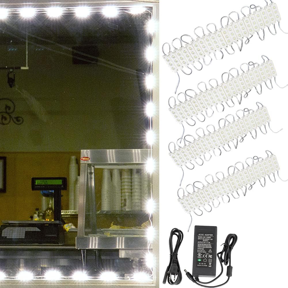 60ft Super Bright Pure White LED Module with UL 12v AC Power Supply L720
