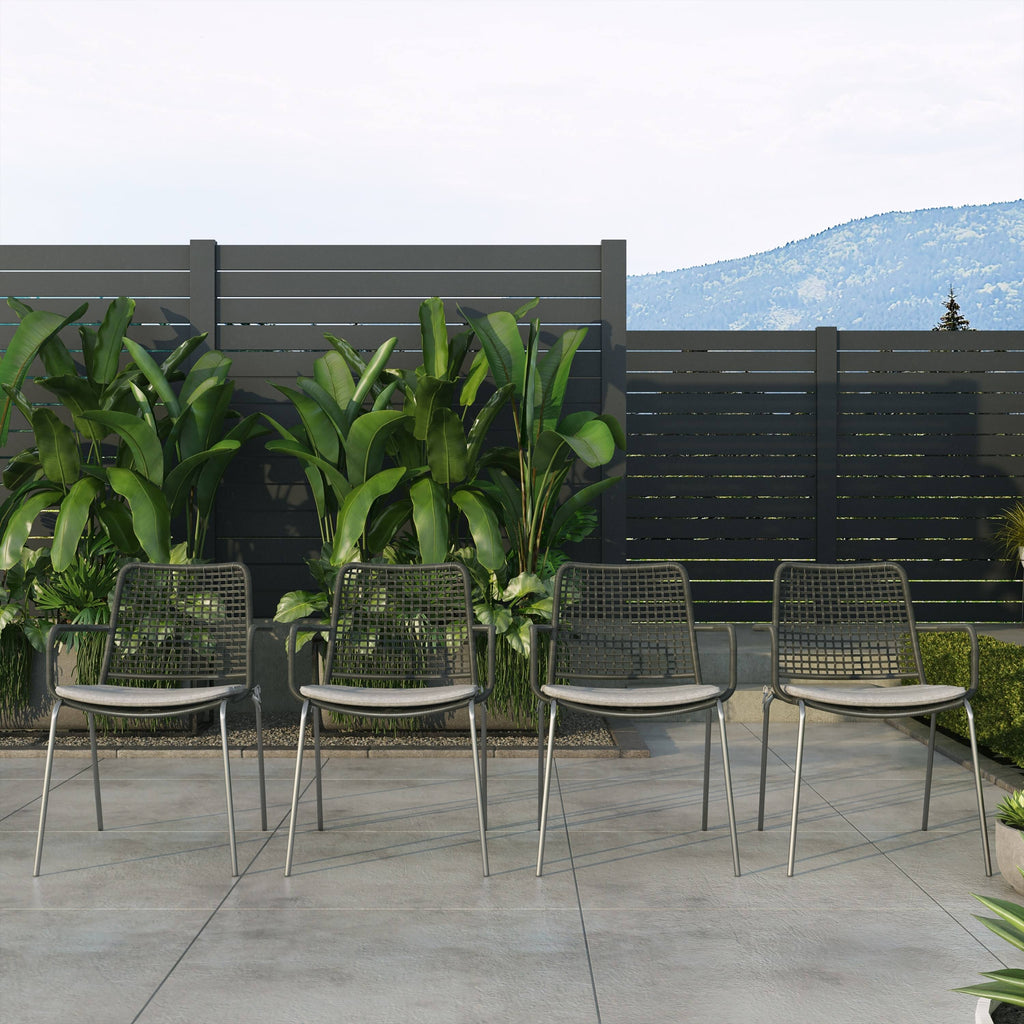 3-Piece Eucalyptus Wood Patio Dining Set H404