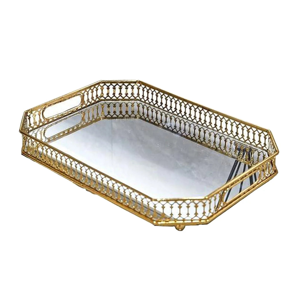 Gold Mirror Tray V685