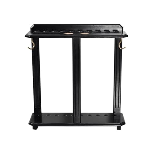 Freestanding Pool Cue Stand Rack Holds 10 Sticks Black Y535433