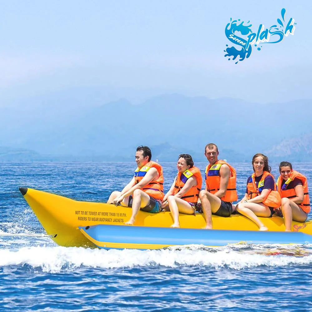 5 Person Inflatable Banana Boat with Storage Bag J2236