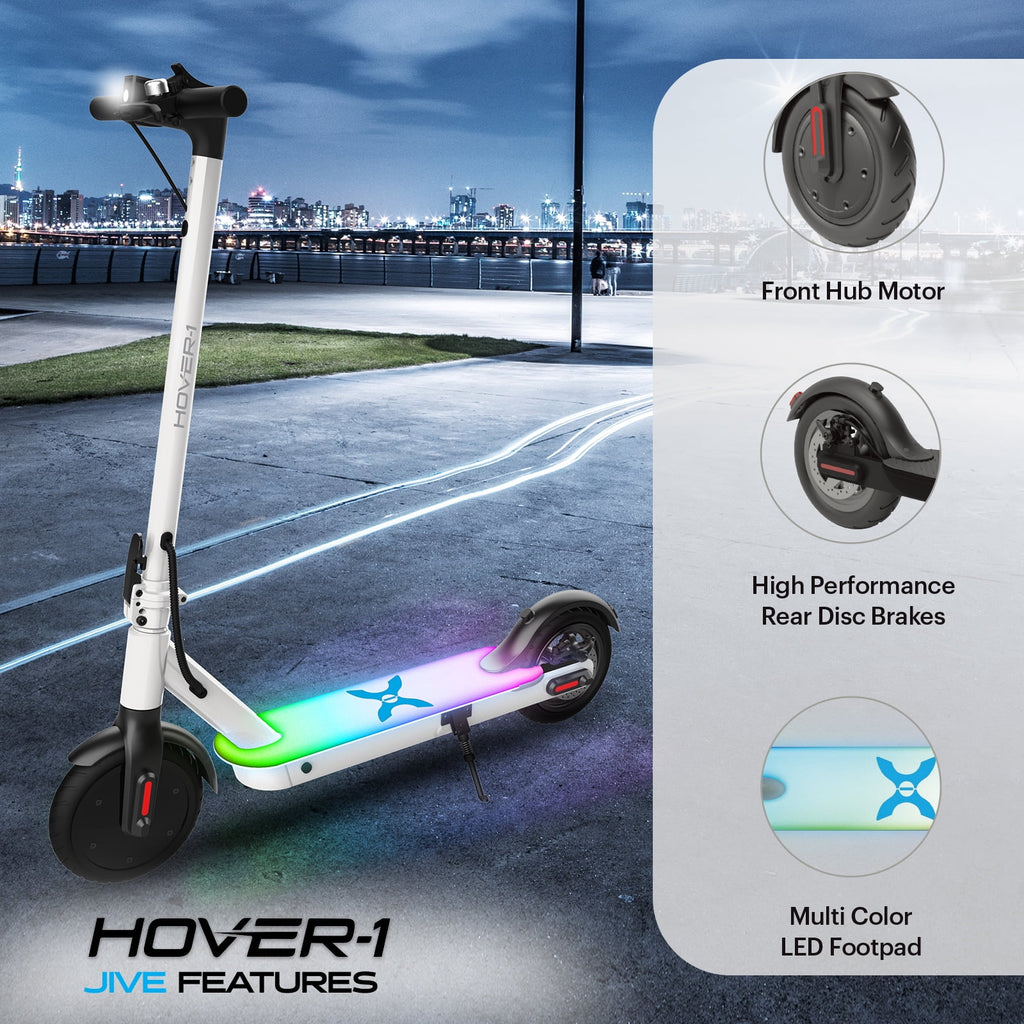 Self Balancing Folding Electric Scooter, 8.5 in Wheels, White I657